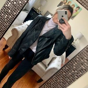 Brandy Melville sunny moro leather jacket